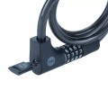 Linka rowerowa stalowa z zamkiem szyfrowym i kluczem 12x1000mm Yale Essential Security Combination & Key Cable Lock - 2065797