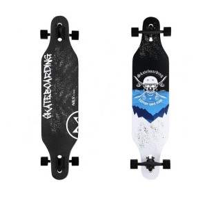 Longboard NILS EXTREME Skull Wood Skate