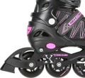 ŁYŻWOROLKI NILS EXTREME NH11912 A 2W1 CZARNO-RÓŻOWE ROZM. M (35-38) Z WYMIENNĄ PŁOZĄ HOKEJOWĄ - 2254165