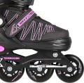 ŁYŻWOROLKI NILS EXTREME NH11912 A 2W1 CZARNO-RÓŻOWE ROZM. S (31-34) Z WYMIENNĄ PŁOZĄ HOKEJOWĄ - 2254160