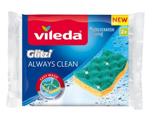 Zmywak wiskozowy Vileda Glitzi Always Clean 2 szt. - 1076019