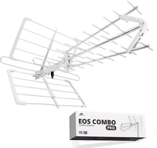 Antena kierunkowa DVB-T2 Spacetronik EOS PRO Combo UHF+VHF LTE 5G (biała) - 2476055