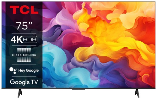 Telewizor TCL 75P655 LED 75" 4K Ultra HD Google TV Dolby Audio DVB-T2 Czarny - 2412925