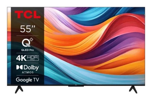 Telewizor TCL 55T7B QLED 55" 4K Ultra HD Google TV Dolby Vision DVB-T2 Czarny - 2476128