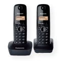 Panasonic Cordless KX-TG1612FXH Black, Caller ID, Wireless connection, Phonebook capacity 50 entries, Built-in display, Conference call - 2476538