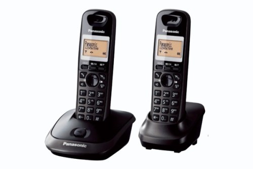 Telefon bezprzewodowy Panasonic KX-TG2512FXT czarny, Id. dzwoniącego, Bezprzewodowe połączenie, Książka telefoniczna 50 wpisów, Połączenia konferencyjne, Wbudowany wyświetlacz, Zestaw głośnomówiący - 2476540