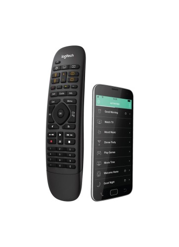 Logitech Harmony® Companion pilot IR Wireless/Wi-Fi Audio, DVR, Konsola do gier, System kina domowego, PC, Smartfon, TV, Tablet Naciśnij przyciski - 2441022