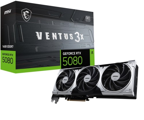 Karta graficzna MSI GeForce RTX 5080 16GB VENTUS 3X OC PLUS GDDR7 - 2450328