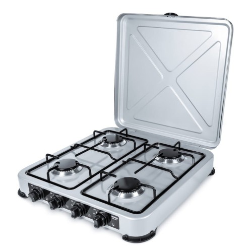 PROMIS KUCHENKA GAZOWA KG400S, 4-PALNIKOWA,SREBRNA - 2477226