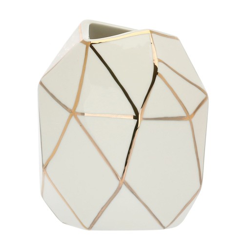 RITUALI DOMESTICI CUBISMO Porcelanowy wazon 11 x 12 cm - 1883558