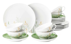 Serwis do herbaty dla 6 osób SELTMANN MEADOW GRASSES GREEN