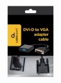 Adapter GEMBIRD A-DVID-VGAF-01 (DVI-D M - D-Sub (VGA) F; 0,20m; kolor czarny) - 2480768