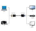 Adapter GEMBIRD A-DVID-VGAF-01 (DVI-D M - D-Sub (VGA) F; 0,20m; kolor czarny) - 2480770