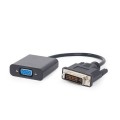 Adapter GEMBIRD A-DVID-VGAF-01 (DVI-D M - D-Sub (VGA) F; 0,20m; kolor czarny) - 2480769