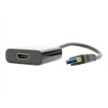Adapter GEMBIRD A-USB3-HDMI-02 (USB 3.0 M - HDMI F; 0,15m; kolor czarny) - 1898153