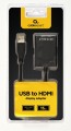 Adapter GEMBIRD A-USB3-HDMI-02 (USB 3.0 M - HDMI F; 0,15m; kolor czarny) - 2480783