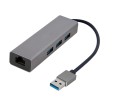 GEMBIRD ADAPTER USB-AM DO LAN GIGABIT HUB USB 3.0 X3 CZARNY - 2480786