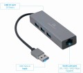 GEMBIRD ADAPTER USB-AM DO LAN GIGABIT HUB USB 3.0 X3 CZARNY - 2480788