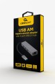 GEMBIRD ADAPTER USB-AM DO LAN GIGABIT HUB USB 3.0 X3 CZARNY - 2480789