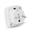 Adapter GEMBIRD A-AC-UKEU-001 (Angielski F - PL (10A) M; kolor biały) - 1734428
