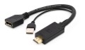 I/O ADAPTER HDMI TO DP/BLACK A-HDMIM-DPF-01 GEMBIRD - 1912031