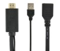 I/O ADAPTER HDMI TO DP/BLACK A-HDMIM-DPF-01 GEMBIRD - 2480801