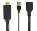 I/O ADAPTER HDMI TO DP/BLACK A-HDMIM-DPF-01 GEMBIRD - 1912032