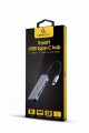 GEMBIRD MULTI ADAPTER USB TYP-C 5W1 (HUB + HDMI + PD + DŹWIĘK STEREO) SREBRNY - 1435368