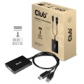 CLUB3D cac-1010 Displayport/usb DVI-I Daul link Czarny, Biały - 1037738