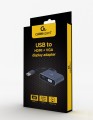 I/O ADAPTER USB3 TO HDMI/VGA/GREY A-USB3-HDMIVGA-01 GEMBIRD - 2480831