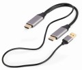 GEMBIRD AKTYWNY KONWERTER SYGNAŁU HDMI 4K NA DISPLAYPORT 2M, CZARNY - 1912035