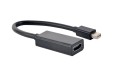 Adapter GEMBIRD A-MDPM-HDMIF-02 (Mini DisplayPort M - HDMI F; 0,15m; kolor czarny) - 2129018
