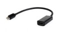 Adapter GEMBIRD A-MDPM-HDMIF-02 (Mini DisplayPort M - HDMI F; 0,15m; kolor czarny) - 738353