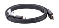 Kabel Lanberg CA-HDMI-21CU-0010-BK (HDMI M - HDMI M; 1m; kolor czarny) - 2480877