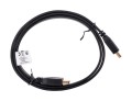 Kabel Lanberg CA-HDMI-21CU-0010-BK (HDMI M - HDMI M; 1m; kolor czarny) - 2480880
