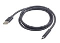 Kabel GEMBIRD CCP-USB2-AMCM-6 (USB 2.0 M - USB typu C M; 1,8m; kolor czarny) - 739302