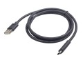 Kabel GEMBIRD CCP-USB2-AMCM-6 (USB 2.0 M - USB typu C M; 1,8m; kolor czarny) - 2480889