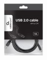 Kabel GEMBIRD CCP-USB2-AMCM-6 (USB 2.0 M - USB typu C M; 1,8m; kolor czarny) - 2480890