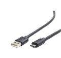 Kabel GEMBIRD CCP-USB2-AMCM-1M (USB 2.0 M - USB typu C M; 1m; kolor czarny) - 739304