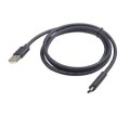 Kabel GEMBIRD CCP-USB2-AMCM-1M (USB 2.0 M - USB typu C M; 1m; kolor czarny) - 739305
