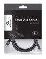 Kabel GEMBIRD CCP-USB2-AMCM-1M (USB 2.0 M - USB typu C M; 1m; kolor czarny) - 2130157