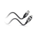Techly ICOC U3C-RJ45-010 kabel sieciowy Srebrny, Czarny 1 m Cat6 F/UTP (FTP) - 2480920