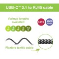 Techly ICOC U3C-RJ45-030 kabel sieciowy Srebrny, Czarny 3 m Cat6 F/UTP (FTP) - 2480932