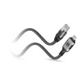 Techly ICOC U3C-RJ45-030 kabel sieciowy Srebrny, Czarny 3 m Cat6 F/UTP (FTP) - 2480930