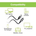 Techly ICOC U3C-RJ45-030 kabel sieciowy Srebrny, Czarny 3 m Cat6 F/UTP (FTP) - 2480937