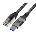 Kabel sieciowy USB-A na Gigabit Ethernet RJ45 1m Techly ICOC U3A-RJ45-010 - 2312671