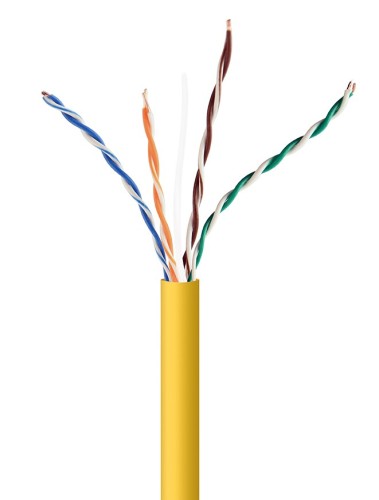 GEMBIRD UTP KABEL DRUT KAT 5E CCA 305M ŻÓŁTY AWG24 - 1217871