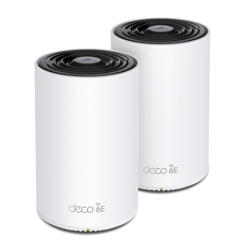 TP-Link Deco XE75 Pro (2-pack) Trójpasmowy (2,4 GHz / 5 GHz / 6 GHz) Wi-Fi 6E (802.11ax) Biały 3 Wewnętrzne - 2480998