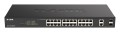 D-Link DGS-1100-26MPV2 łącza sieciowe Zarządzany L2 Gigabit Ethernet (10/100/1000) Obsługa PoE Czarny - 2418453