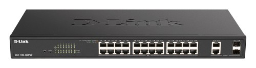 D-Link DGS-1100-26MPV2 łącza sieciowe Zarządzany L2 Gigabit Ethernet (10/100/1000) Obsługa PoE Czarny - 1889671